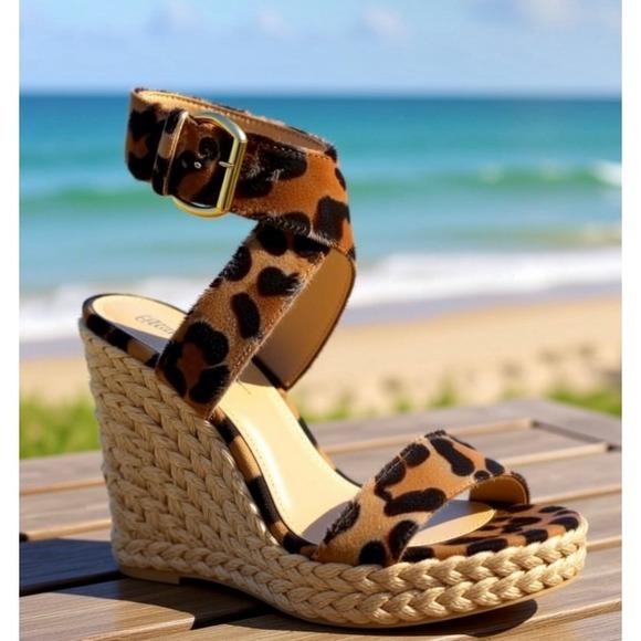 Stuart Weitzman Shoes - STUART WEITZMAN  wedge sandals  X-ray Cogleo  .RARE. ‎  US Size 8.5